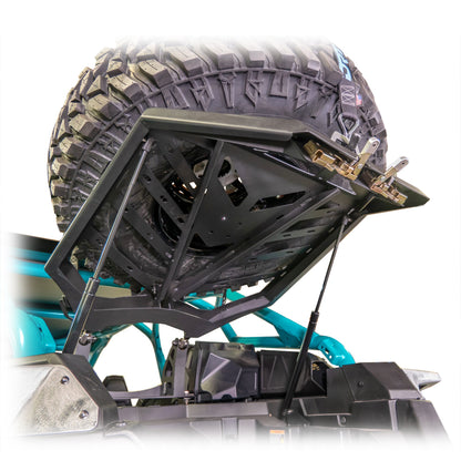 Polaris RZR Pro R / Pro S / Pro XP / Turbo R Tire Carrier Adventure Rack V2 by DRT Motorsports, product view 9