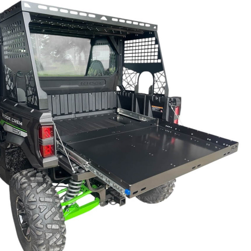 Kawasaki Ridge Bed Drawer by AJK Offroad, front view