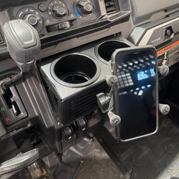 Kawasaki Ridge Dash Mount / Cup Holder by AJK Offroad, product view 6