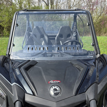 Can-Am Maverick Sport Polycarbonate Front Windshield by 3 Star UTV, front view 3