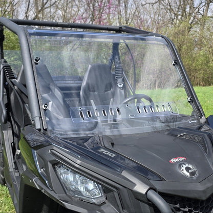 Can-Am Maverick Sport Polycarbonate Front Windshield by 3 Star UTV, front view