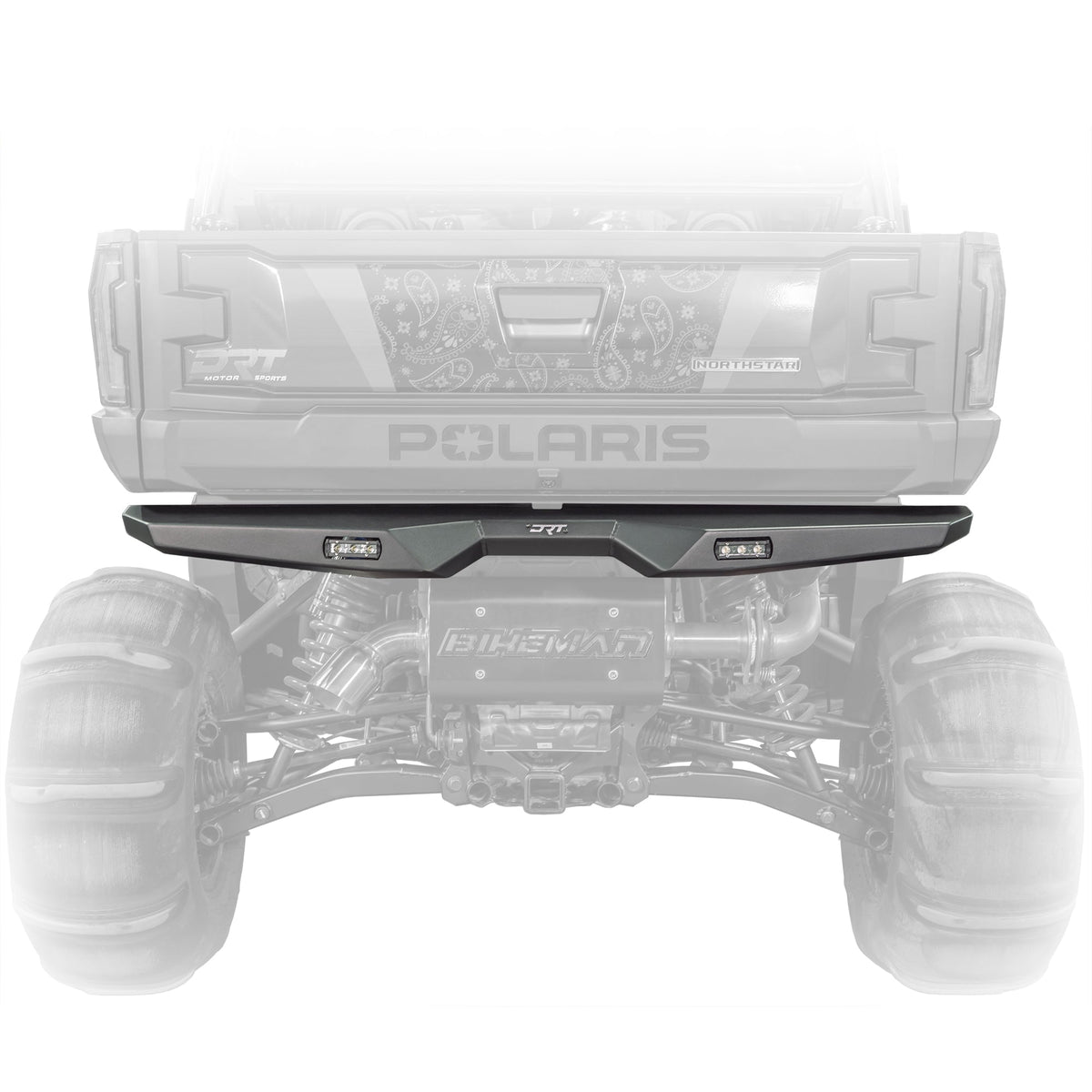 Polaris Xpedition Rear Bumper by DRT Motorsports, rear view