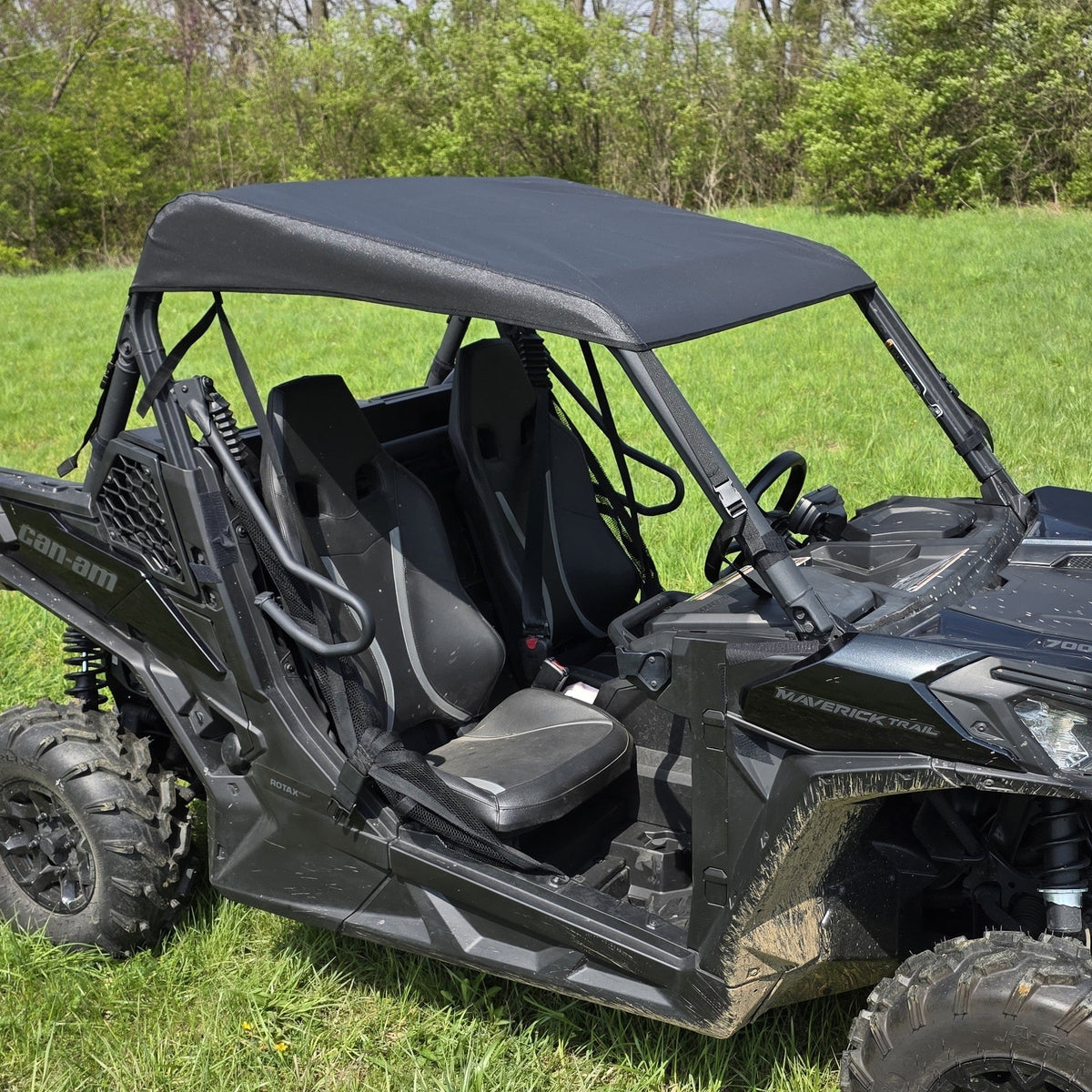 Can-Am Maverick Trail Heavy Canvas Roof by 3 Star UTV, top view