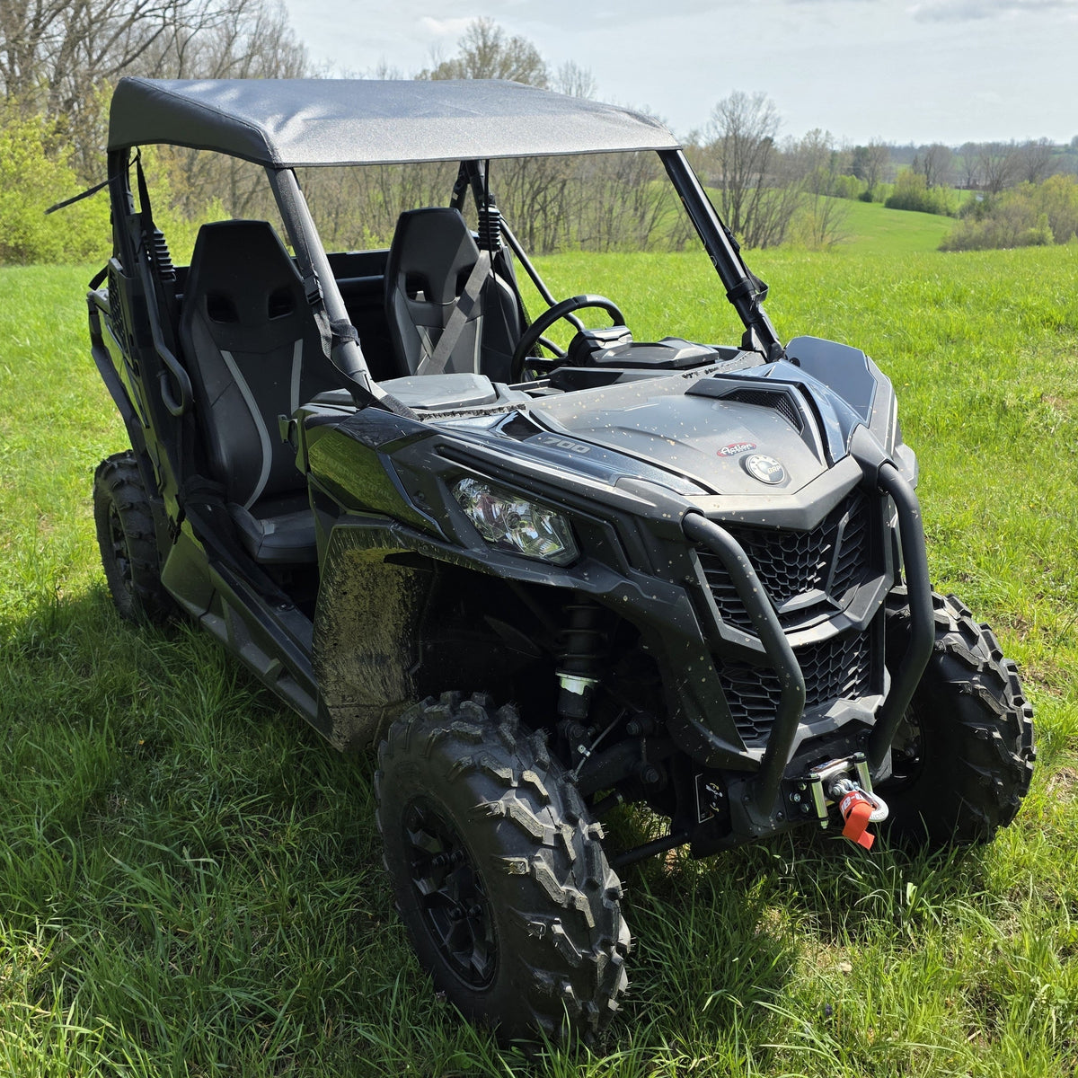 Can-Am Maverick Trail Heavy Canvas Roof by 3 Star UTV, top view 3