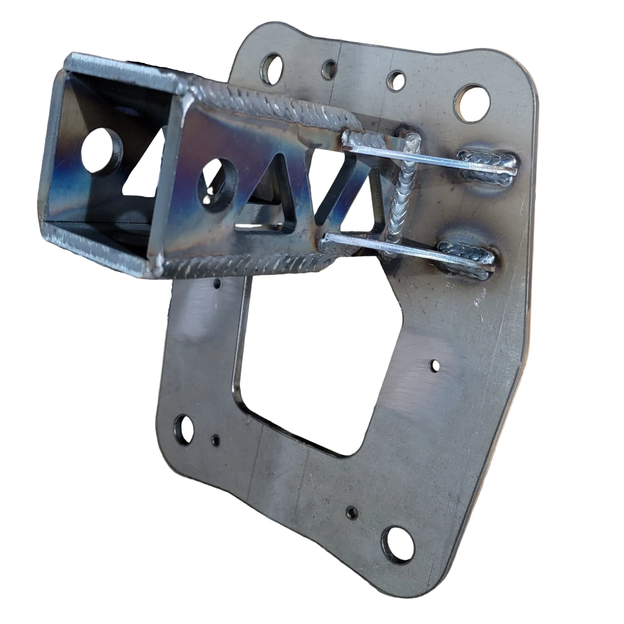 Polaris RZR Pro R / Turbo R Radius Rod Rod Hitch Receiver by FastLab UTV, front view