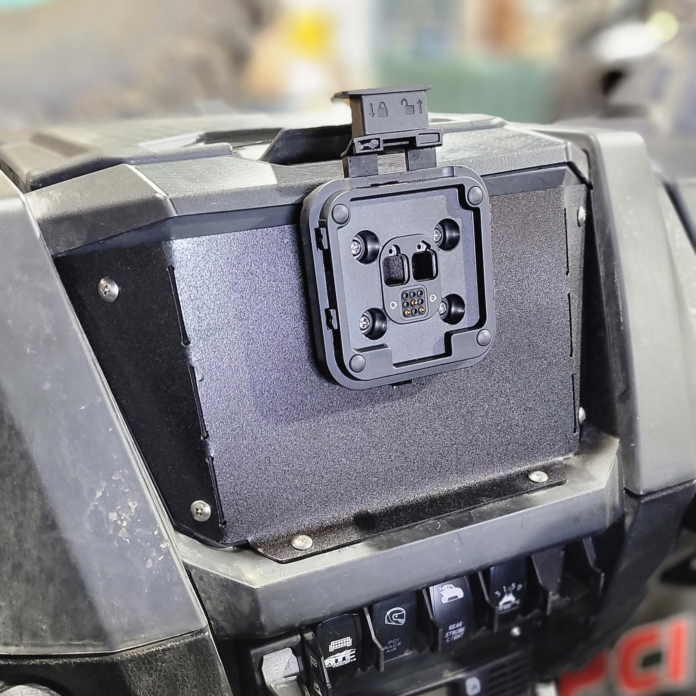 Polaris RZR Pro R / Pro XP / Turbo R Garmin Tread GPS Mount by FastLab UTV, front view