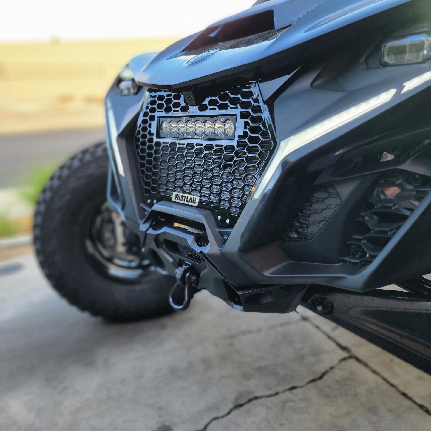 Can-Am Maverick R Front Grille with Light Bar