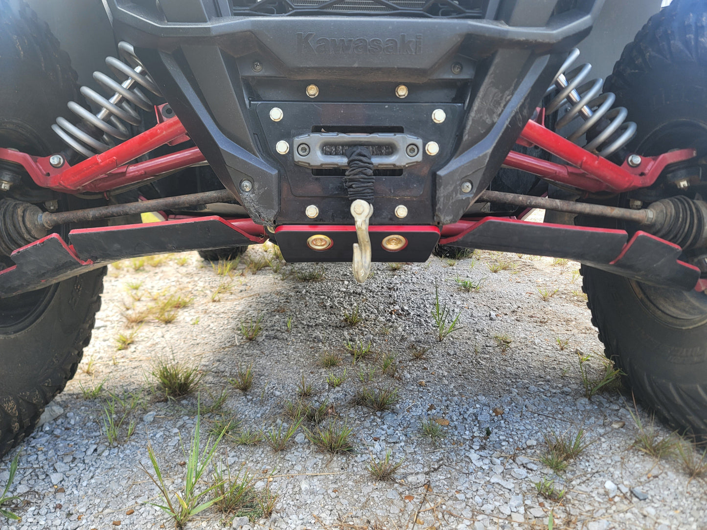Kawasaki KRX (2023-2025) Full Skid Plate with Integrated Slider Nerfs
