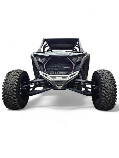 Polaris RZR Pro R / Pro S / Turbo R Machined Front Winch Bumper (Clear Anodized)