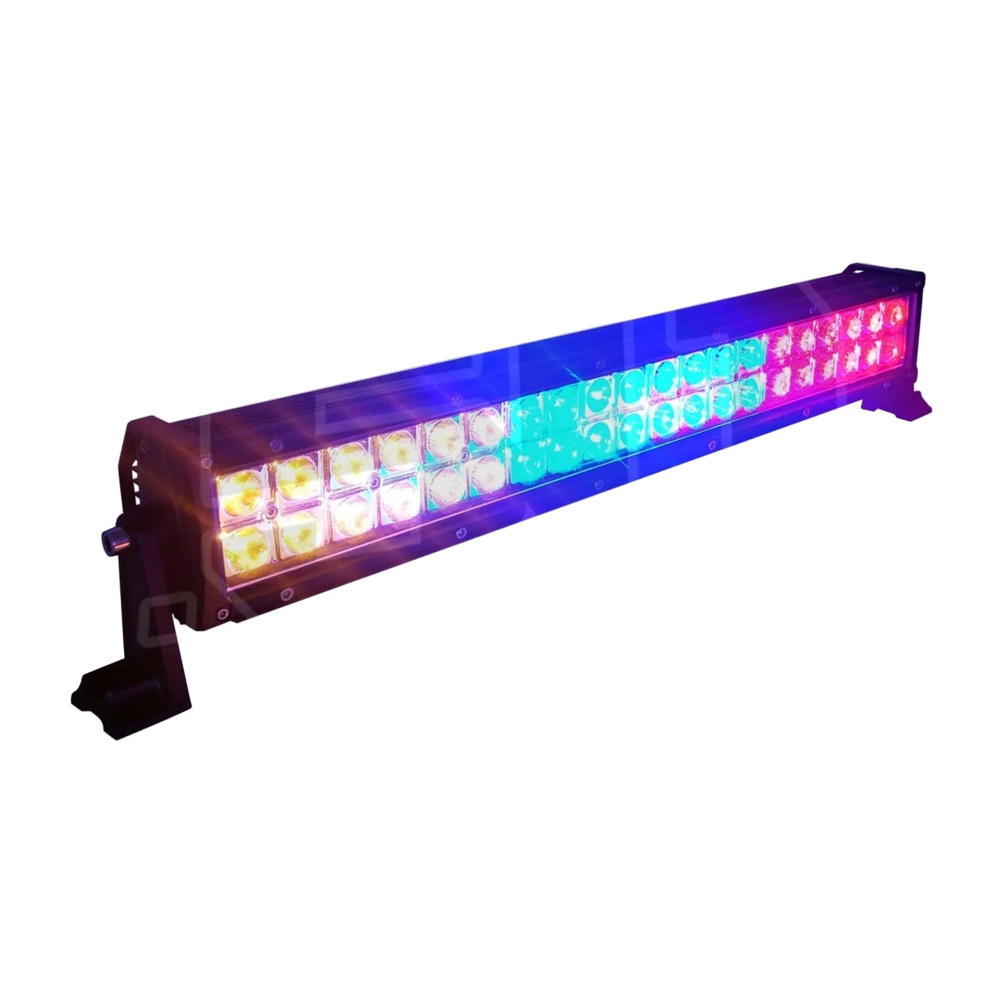 22 Inch Multicolor LED Light Bar with Wireless Remote UTV SxS Off-Road - Front View | 50 Caliber Racing
