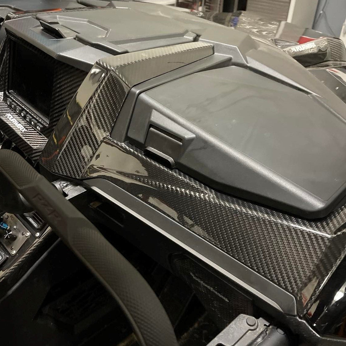 Polaris RZR Pro R / Pro XP / Turbo R Carbon Fiber Dash Trim Kit | FourWerx