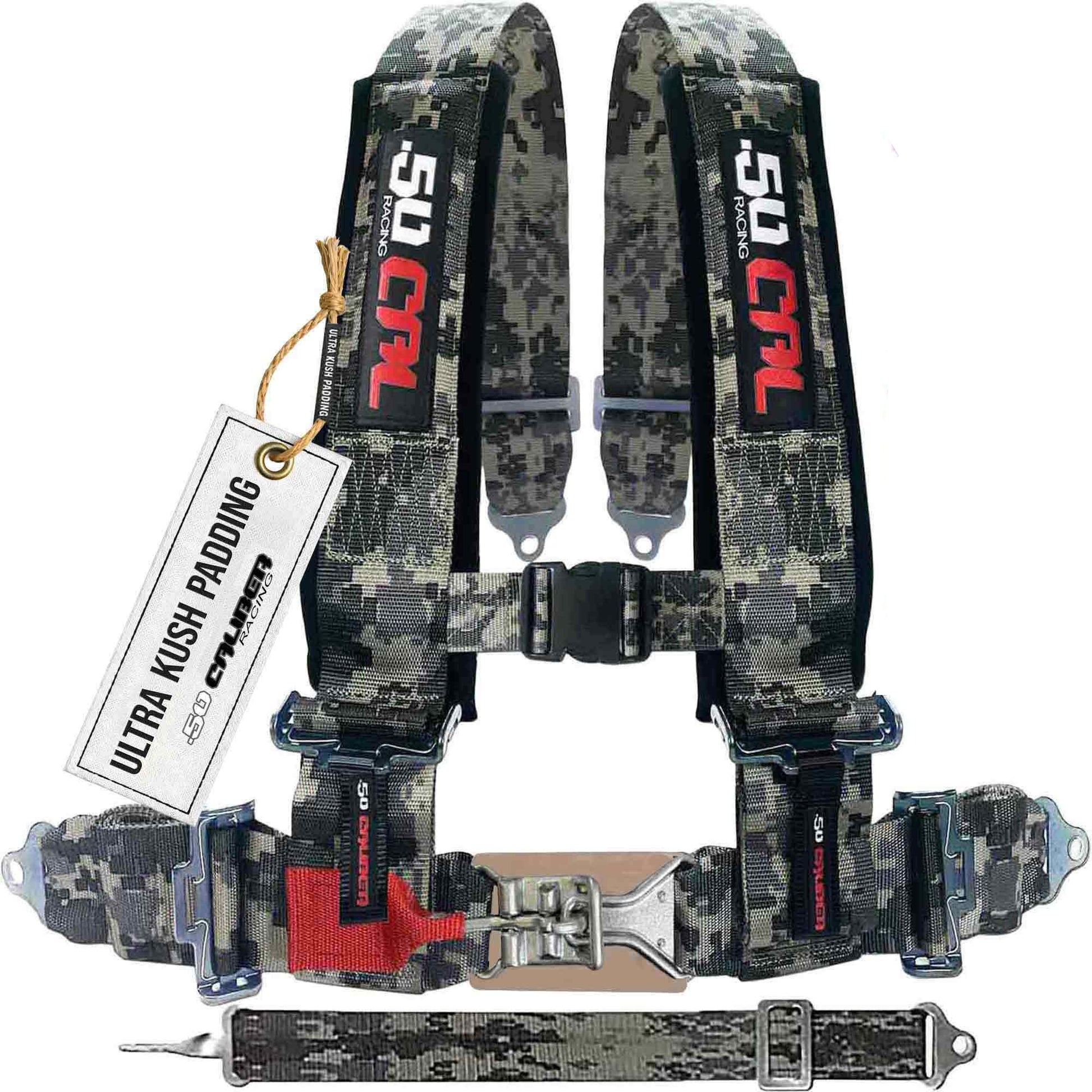 2 Inch 5-Point Pro Series Latch Safety Harness UTV - Studio View | 50 Caliber Racing