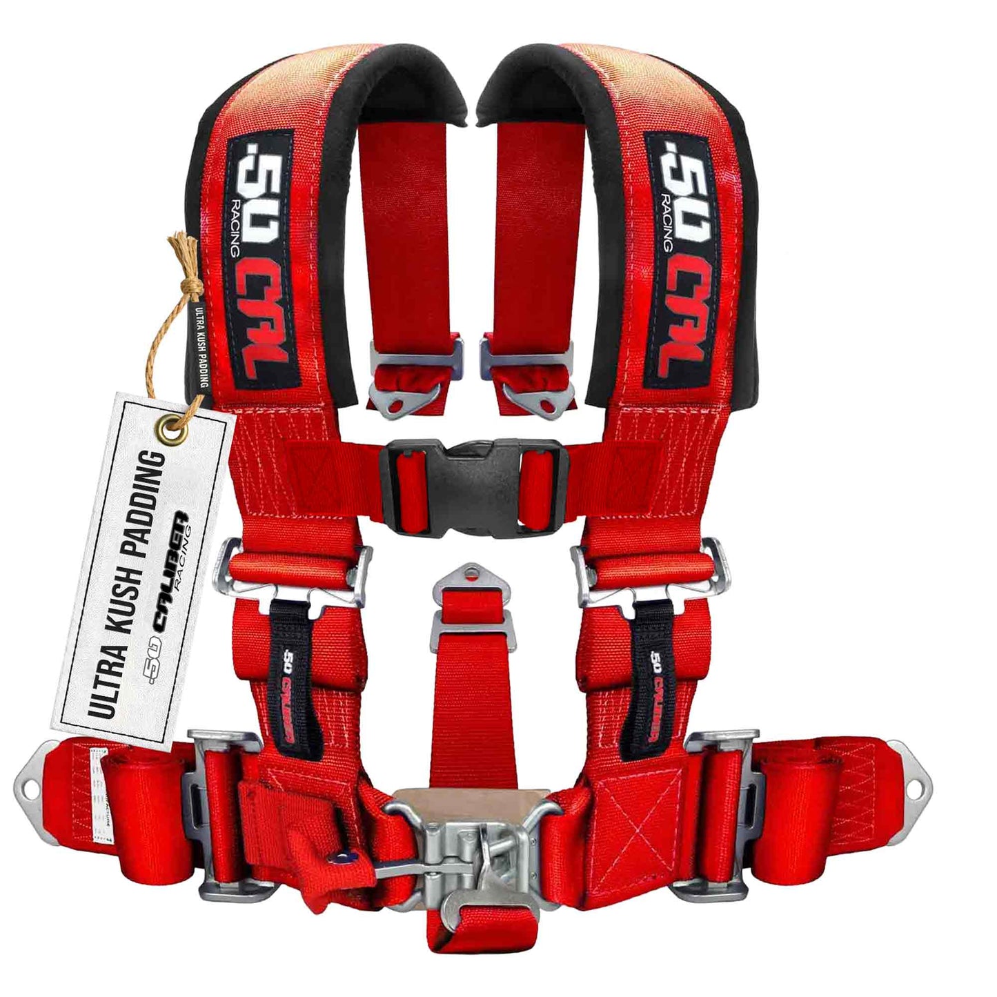 2 Inch 5-Point Pro Series Latch Safety Harness SxS Off-Road - Top View | 50 Caliber Racing