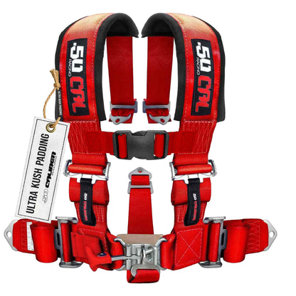 2 Inch 5-Point Pro Series Latch Safety Harness SxS Off-Road - Top View | 50 Caliber Racing