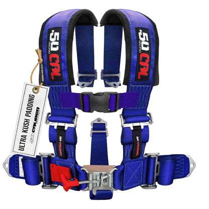 2 Inch 5-Point Pro Series Latch Safety Harness UTV Off-Road Safety - Close-Up Detail | 50 Caliber Racing