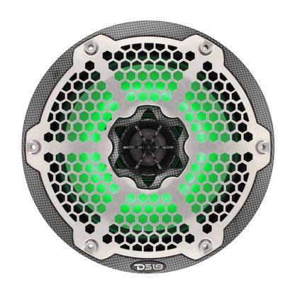 8” Marine 2-Way Hybrid Speaker with RGB LED, Compression Driver and Neodymium Magnet | 350W RMS 4-Ohm
