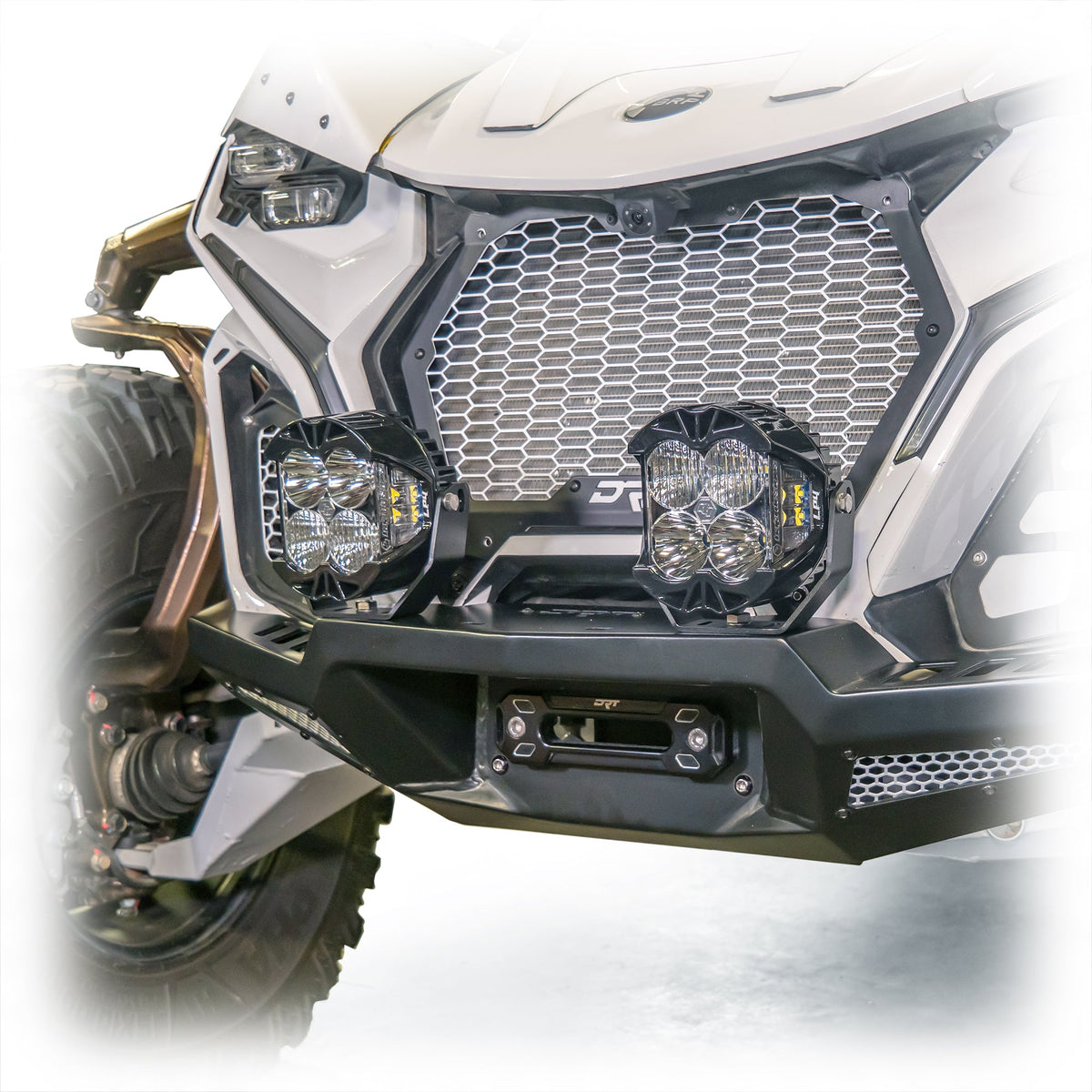 Can-Am Maverick R HD Front Winch Bumper by DRT Motorsports, front view 10
