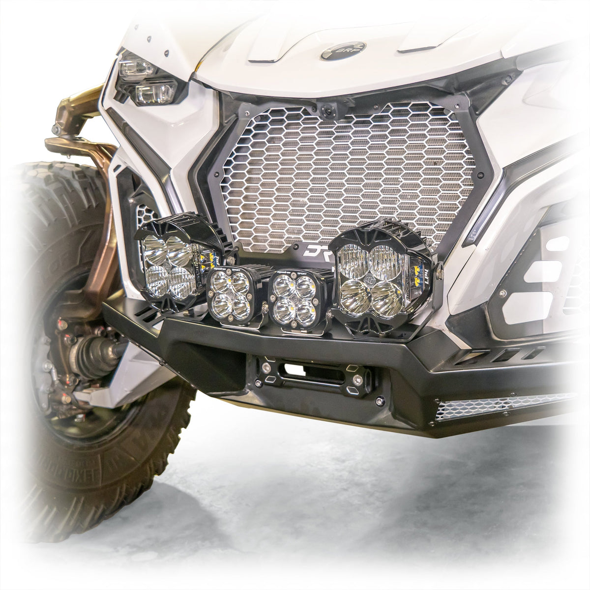 Can-Am Maverick R HD Front Winch Bumper by DRT Motorsports, front view 14