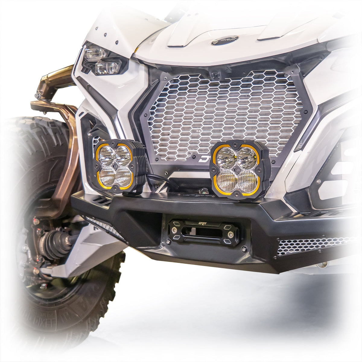 Can-Am Maverick R HD Front Winch Bumper by DRT Motorsports, front view 12