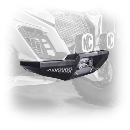 Can-Am Maverick R HD Front Winch Bumper by DRT Motorsports, front view 2