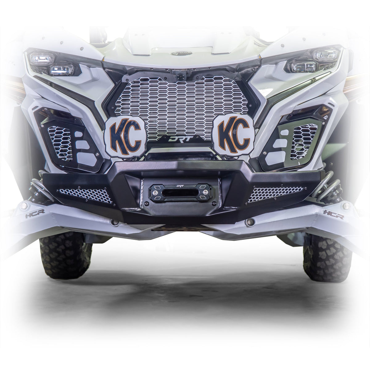 Can-Am Maverick R HD Front Winch Bumper by DRT Motorsports, front view 6