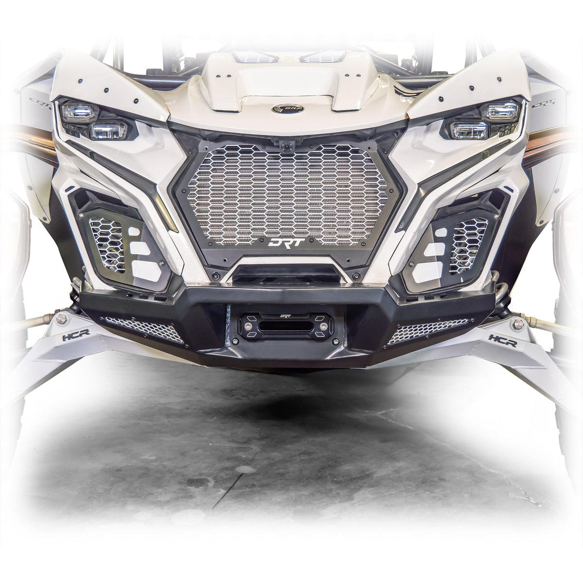 Can-Am Maverick R HD Front Winch Bumper by DRT Motorsports, front view 3