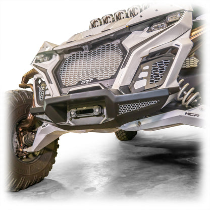 Can-Am Maverick R HD Front Winch Bumper by DRT Motorsports, front view 4