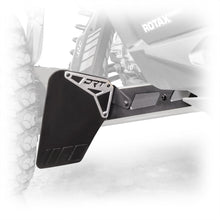 Can-Am Maverick R Billet Rear Aluminum Mud Guard Kit by DRT Motorsports, rear view