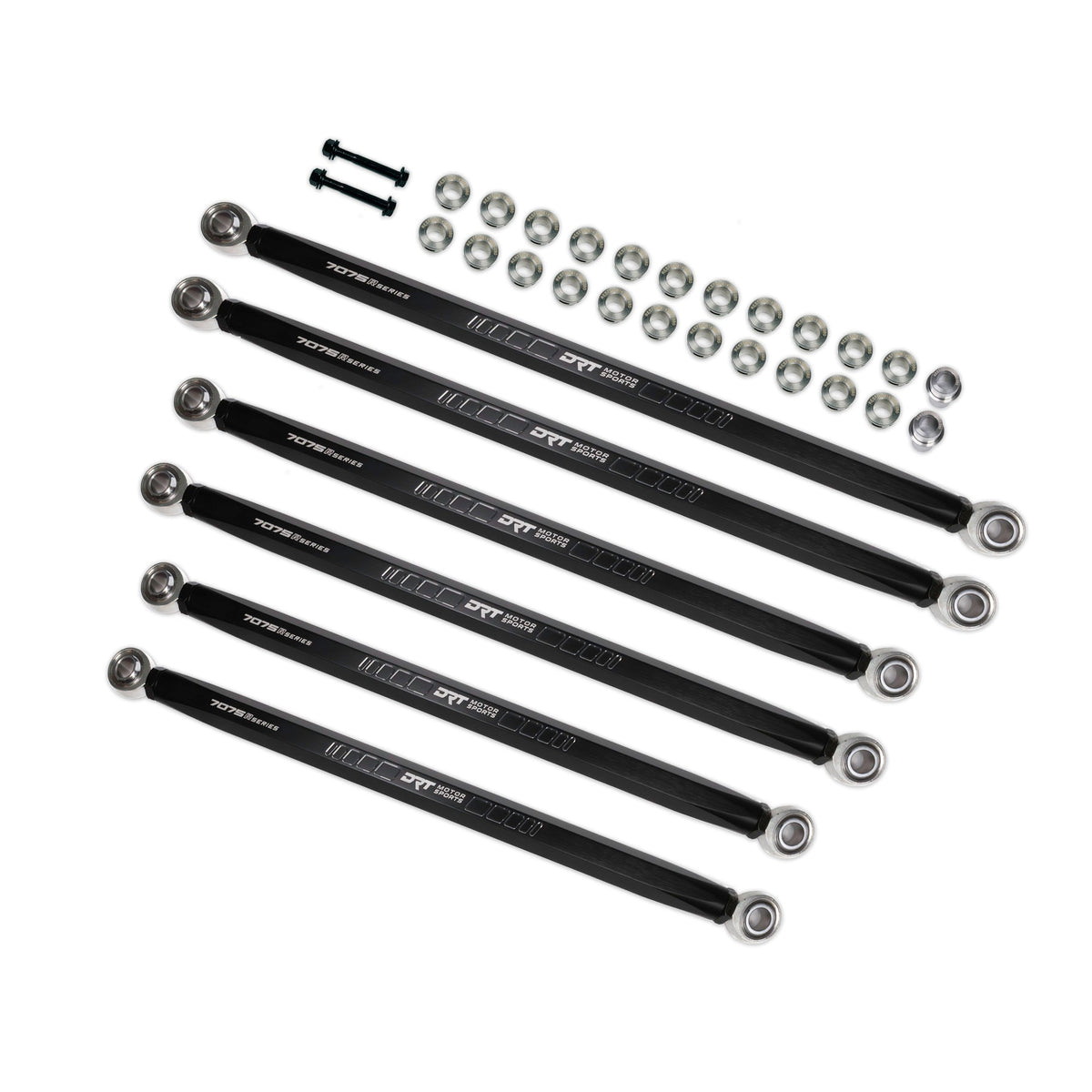 Can-Am Maverick R Billet Aluminum Race Series 7075 XD Hex Bar Radius Rod Set by DRT Motorsports, product view 2
