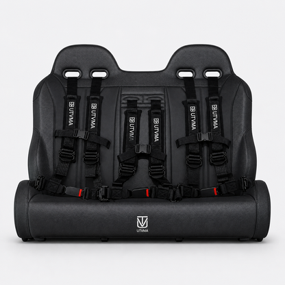 Polaris RZR Rear Bench Seat with Harnesses | UTVMA