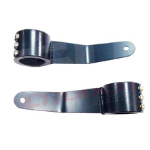 Polaris RZR Curved LED Light Bar Mounting Brackets SxS - Installed View | 50 Caliber Racing