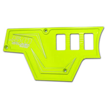 Polaris RZR XP 1000 2-Piece Dash Panel Lime Squeeze SxS - Installed View | 50 Caliber Racing