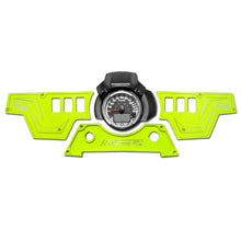 Polaris RZR XP1000 3-Piece 6-Switch CNC Billet Dash Panel – Lime Squeeze (Panel Only)