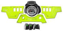 Polaris RZR XP1000 3-Piece 6-Switch CNC Billet Dash Panel with Switches – Lime Squeeze
