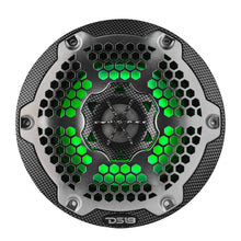 6.5in Marine 2-Way Hybrid Speaker with RGB LED (Carbon Fiber) SxS - Installed View | DS18