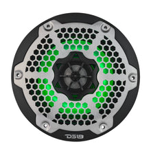 6.5in Marine 2-Way Hybrid Speaker with RGB LED (Black) SxS - Installed View | DS18