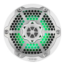6.5in Marine 2-Way Hybrid Speaker with RGB LED (White) SxS - Installed View | DS18