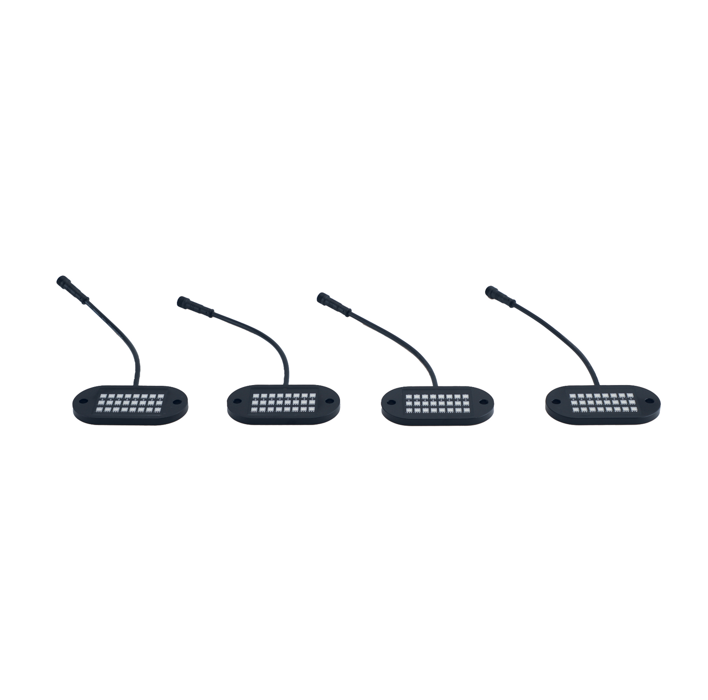 4 Pod 187 Style Rock Lights 2.0 with Control Harness 5150 Whips