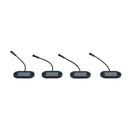 4 Pod 187 Style Rock Lights 2.0 with Control Harness 5150 Whips
