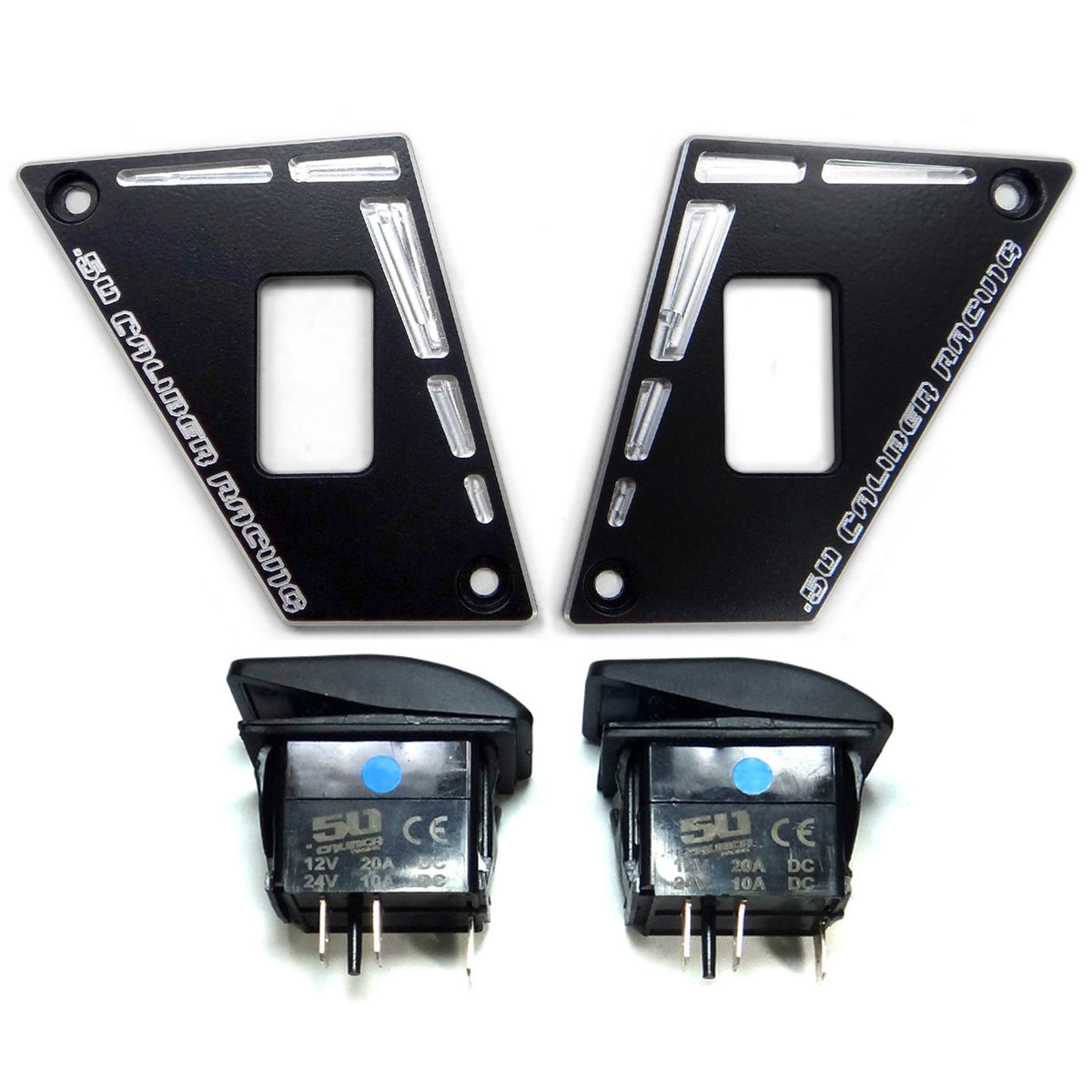 Polaris RZR 170 2-Switch Dash Panel Kit by 50 Caliber Racing, product view 4