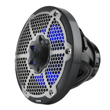10in Marine 2-Way Hybrid Speakers with RGB LED (Carbon Fiber) SxS - Installed View | DS18