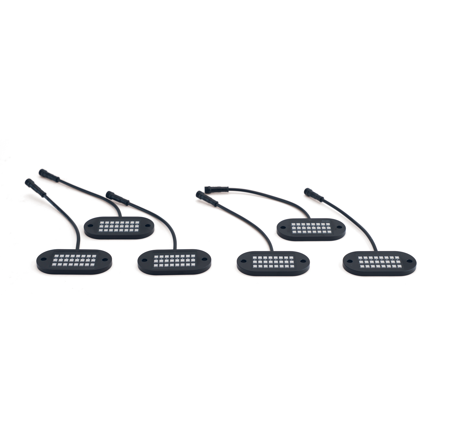 6 Pod 187 Style Rock Lights 2.0 with Control Harness 5150 Whips