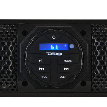 26" Marine Amplified Soundbar with Bluetooth USB & RGB Lighting 6 Speakers 600 Watts