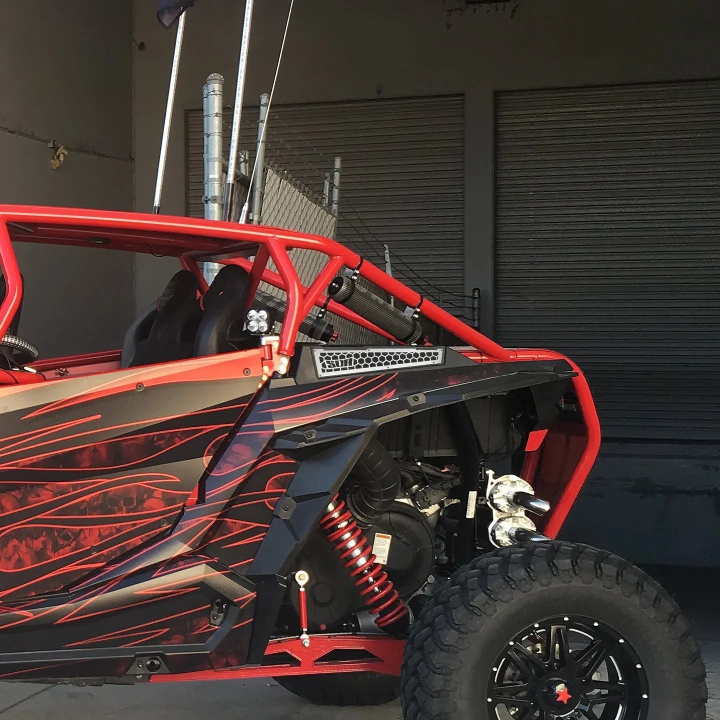 Polaris RZR XP 1000 / Turbo / Turbo S Bed Side Grille Kit (Short)