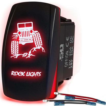 SxS Waterproof Rocker Switch On/Off | 50 Caliber Racing