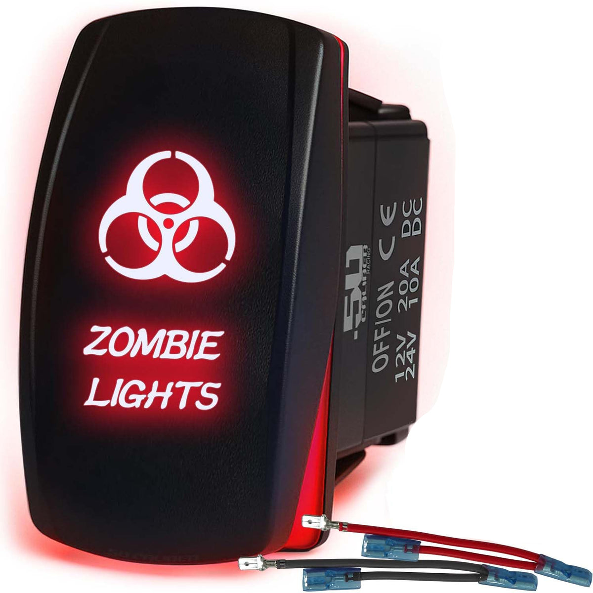 Waterproof Rocker Switch On/Off | 50 Caliber Racing