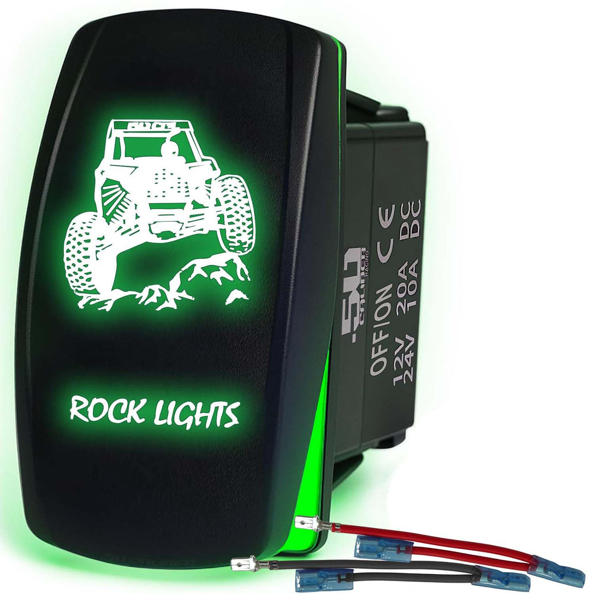 SxS Waterproof Rocker Switch On/Off | 50 Caliber Racing