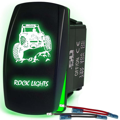 SxS Waterproof Rocker Switch On/Off | 50 Caliber Racing