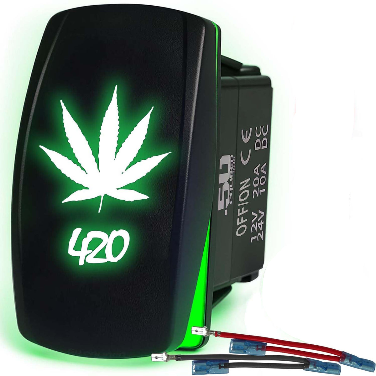 Waterproof Rocker Switch On/Off | 50 Caliber Racing