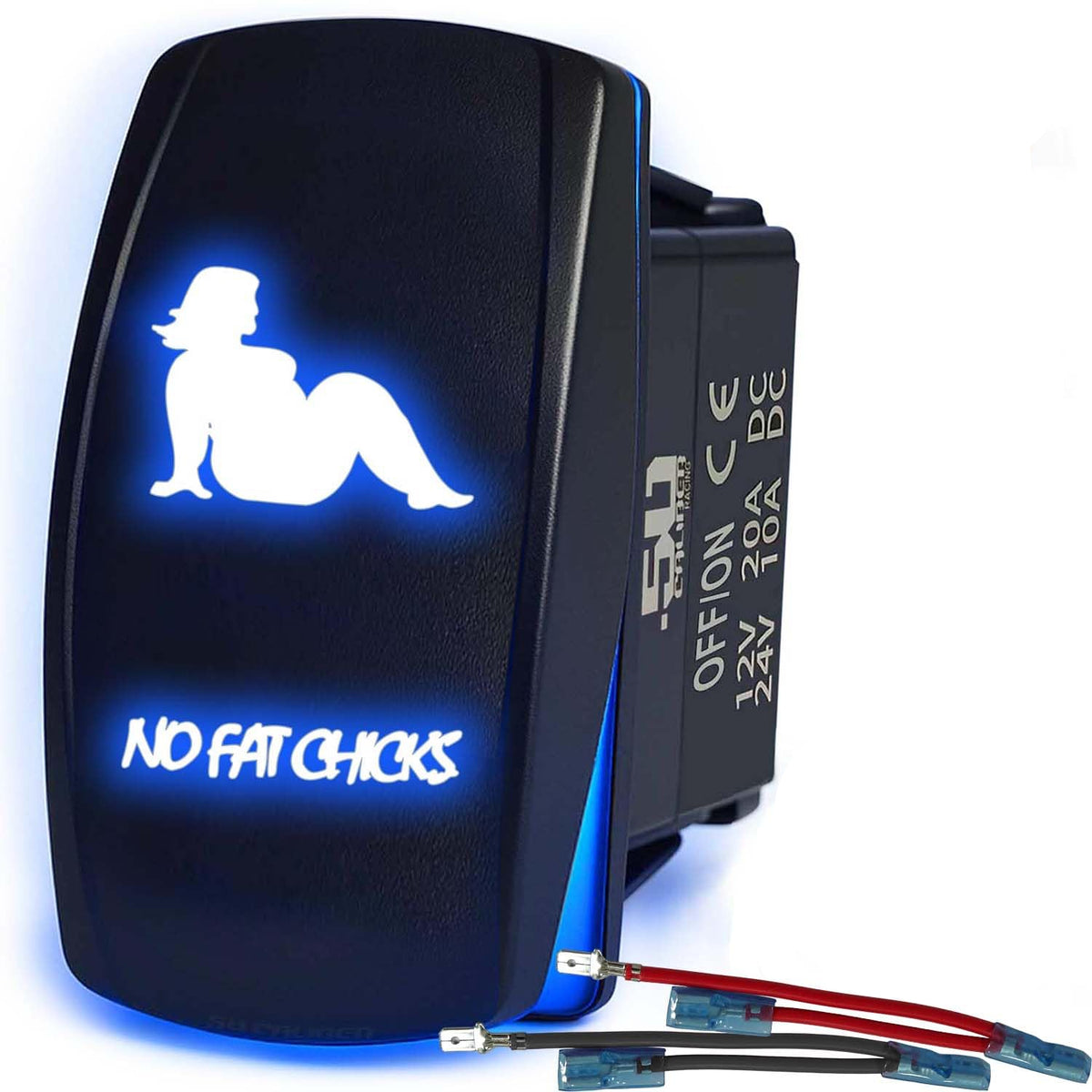 Waterproof Rocker Switch On/Off | 50 Caliber Racing